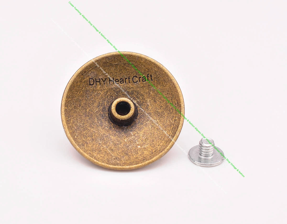 10X 30mm Vintage Biker Western Schädel Kopf Schlange Sättel Tack Zaumzeug Lederhandwerk Gepäck Tasche Schuh Dekor Concho Hardware – Detail 5