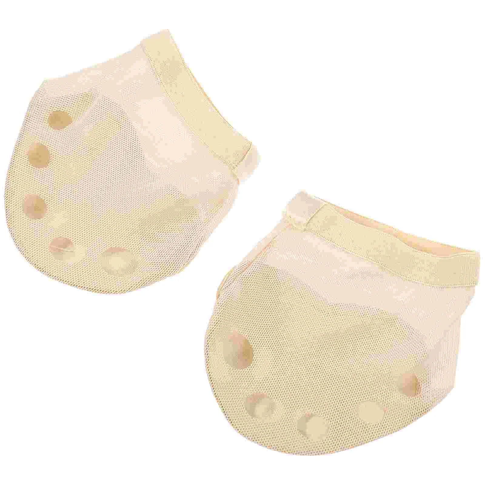 

1 Pair Five Holes Half Socks Forefoot Cushion Protective Foot Paw Foot Care Supplies for Ballet Size S