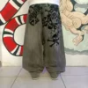 New Retro Southpole Jeans Skull Watermark Loose Jeans Men's and Women's Y2K Harajuku Gothic Hip Hop Skateboard Pants Street Wear 1