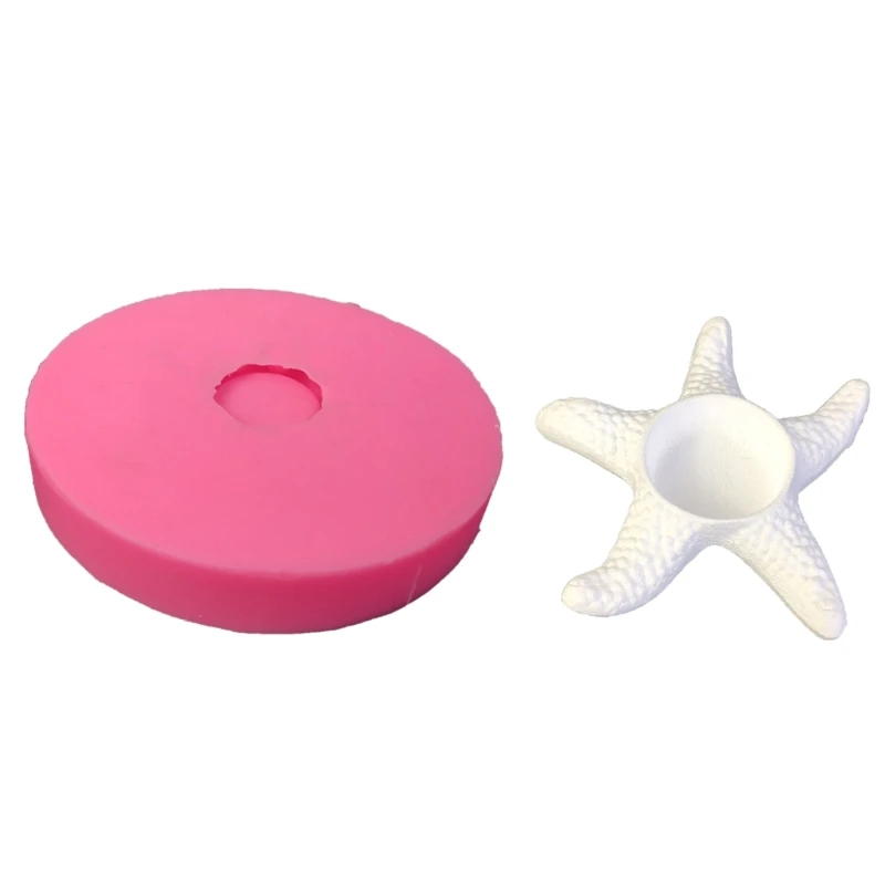 

DIY Starfish Shape Candlestick Silicone Mold Home Party Desktop Ornament Candle Holder Tray Dish Plate Epoxy Resin Casting Mould