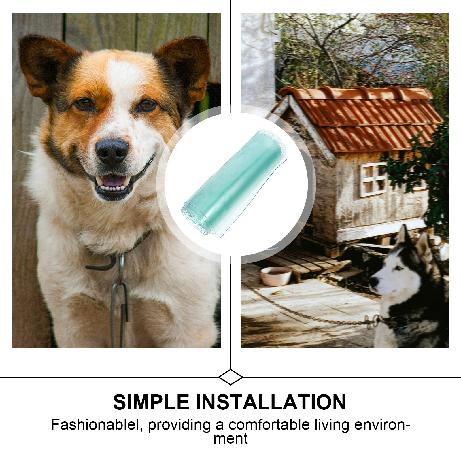 Dog Door Replacement Flap Shades Vinyl for Plastic House Air Conditioner Pvc Curtain