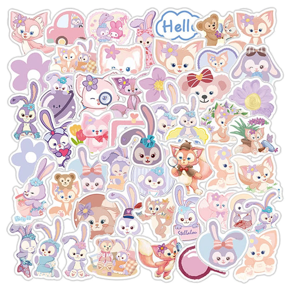 

10/30/50pcs Cute Disney LinaBell Graffiti Stickers Kawaii Plush Fox Girl Cartoon Decals DIY Phone Case Suitcase Notebook Sticker