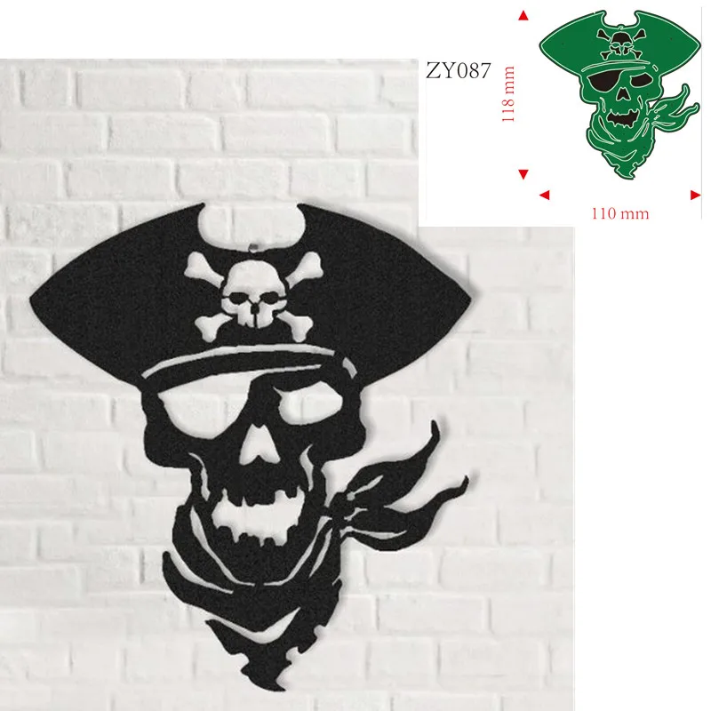 

Металлические Вырубные штампы форма Счастливого Хэллоуина Пиратская фотобумага для скрапбукинга бумажный Нож Форма лезвие перфоратор трафареты