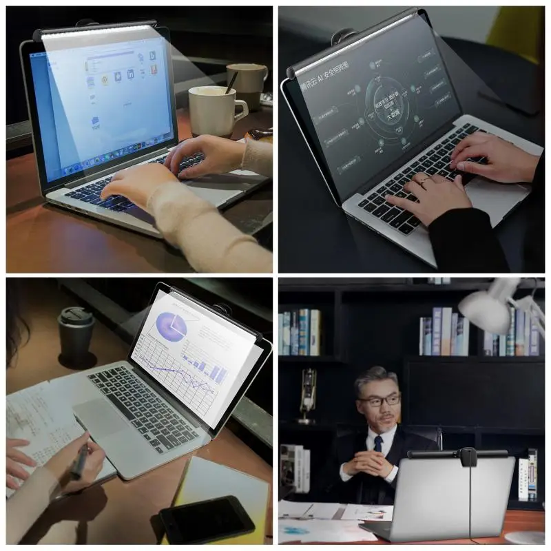 LED 모니터 라이트, 조도 조절 USB 데스크 램프, 노트북 스크린용 모니터 라이트 바, LED 데스크탑 테이블 램프, 눈 보호, 2  5 개