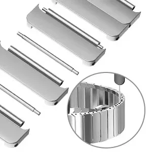 Luxury Titanium Color Stainless Steel Bracelet Band