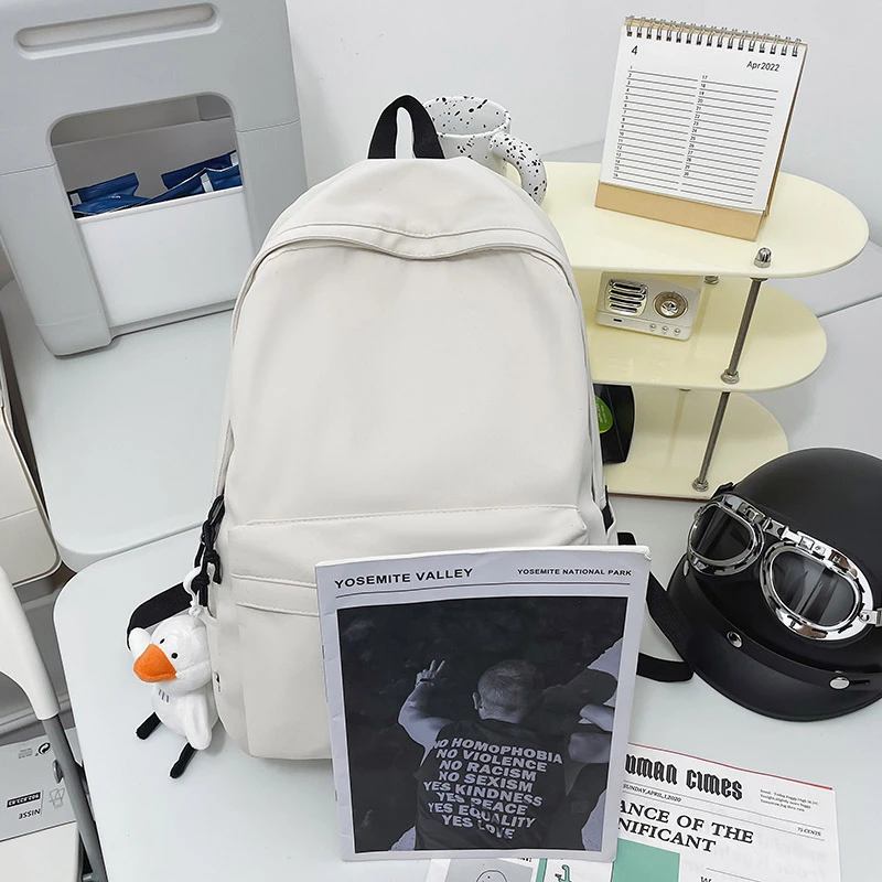 2023 Women School Backpack Black Nylon Bagpack Female Anti Theft Rucksack Casual Lady Travel Backpacks Korean Back Pack Mochila