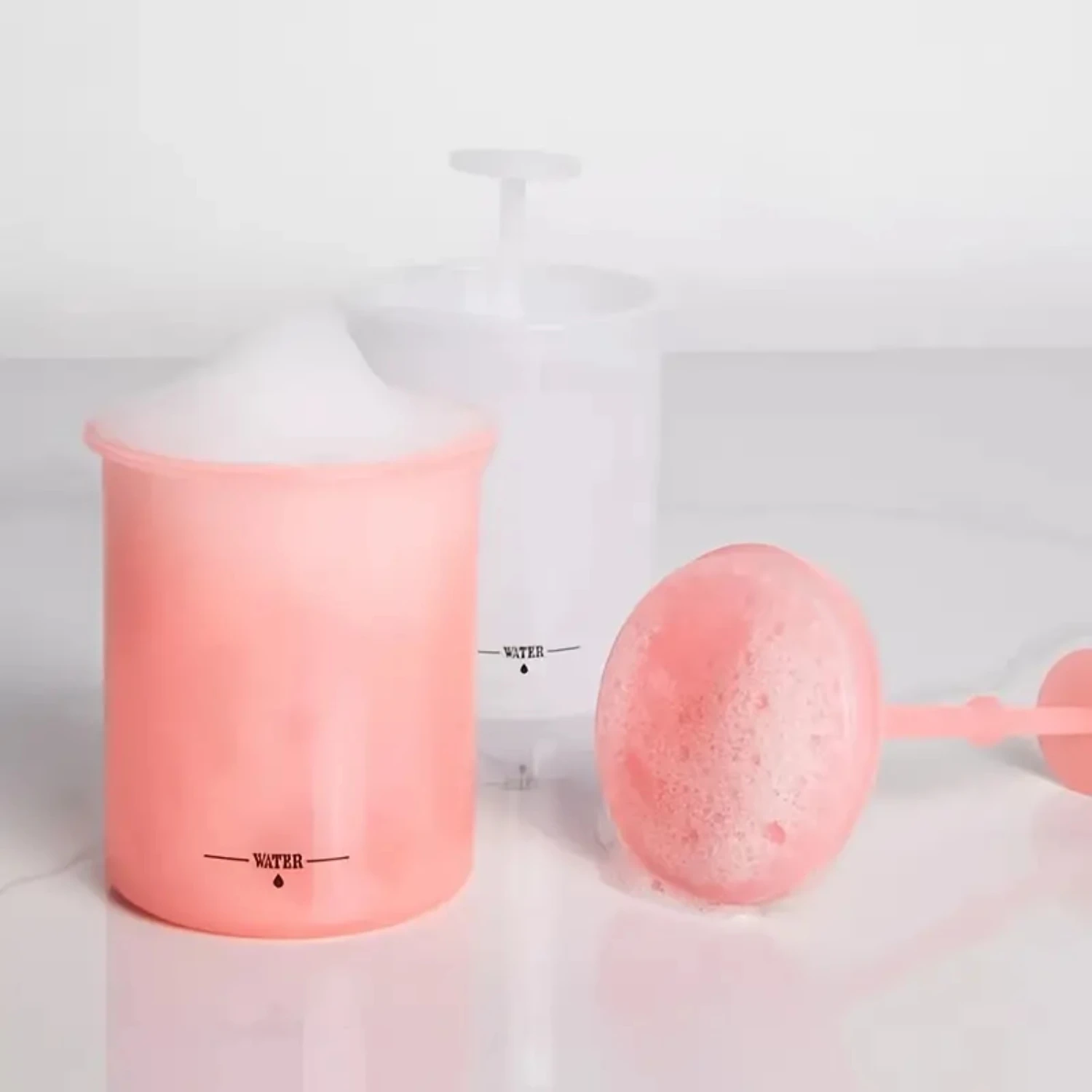 Travel-sized Gentle and Effective Foam Maker Face Cleanser-Compact and Efficient Bubble Producing Cleanser for Shower, Bath, a