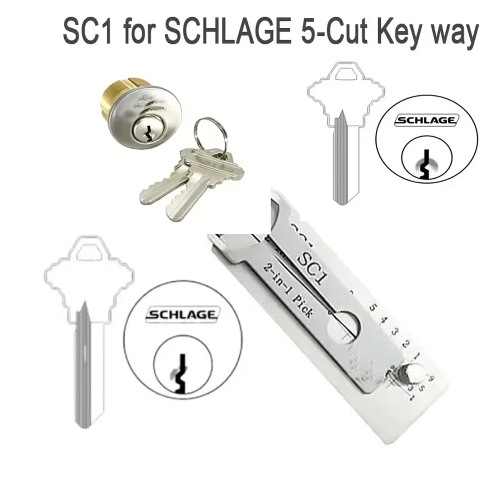 Produktbild von Schlüsseldecoder Aus Edelstahl, Master Key Decoder KW1, Decoder