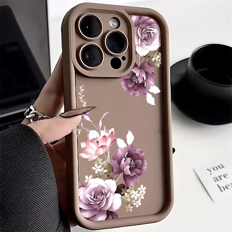 Elegant Floral Phone Case - Stylish Protective Cover with Flower Design