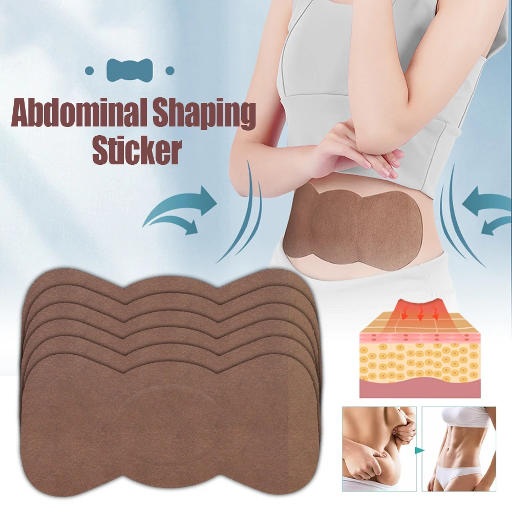 12/60PCS Body Shaping Patches Fast Burning Fat Lymphatic Improve Stomach Belly Slimming Stickers for Female Male Reduce Swelling