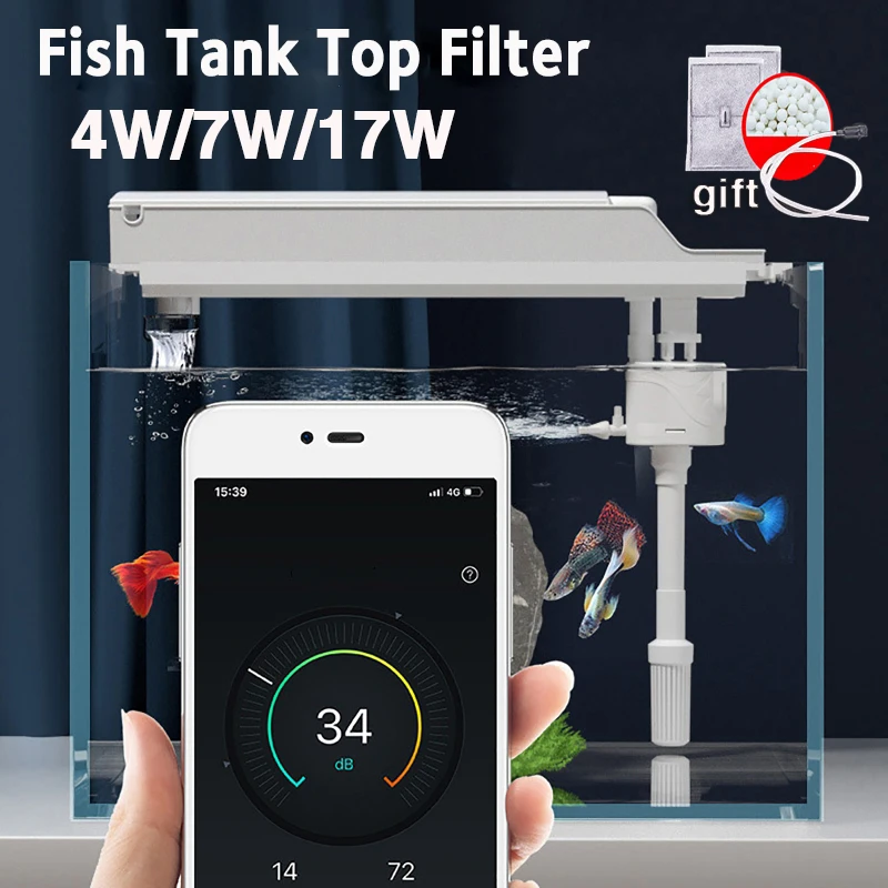 4IN1FishTankTopFilterWaterPurificationCirculatingPumpExternal