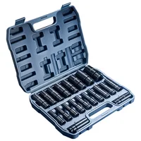DGEV – douille à chocs épaisse, ensemble d'outils de 10 à 20 pièces, douille à Impact de 8 à 32mm, jeu de douilles en acier Cr-V avec boîte de rangement rigide 6