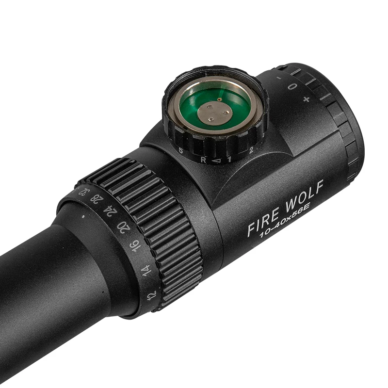Fire Wolf 10-40X56 AOE Hunting Scopes Side Wheel Parallax Adjustment Optics Riflescope Red Green Dot Sight For Scopes rifle scope