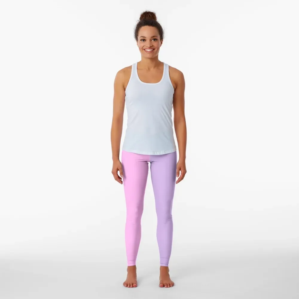 Lavender x Pink Split! Leggings push up legging legings for fitness gym's sportswear Womens Leggings