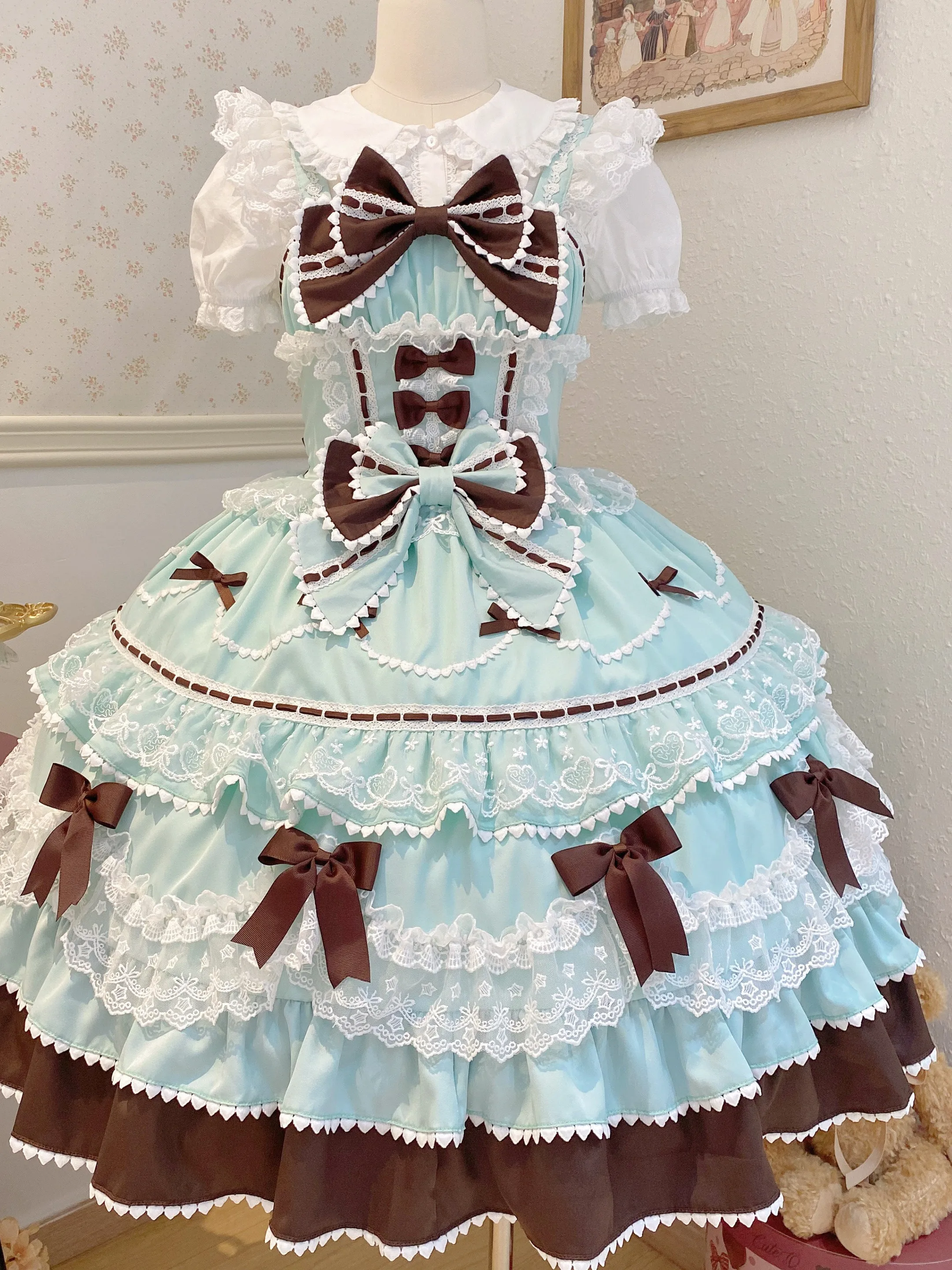 Pre-sale 25days Harajuku Original Design Lolita Dress Cute Jsk Suspender Summer Tea Party Birthday Clothes Daily Set Sweet Girl