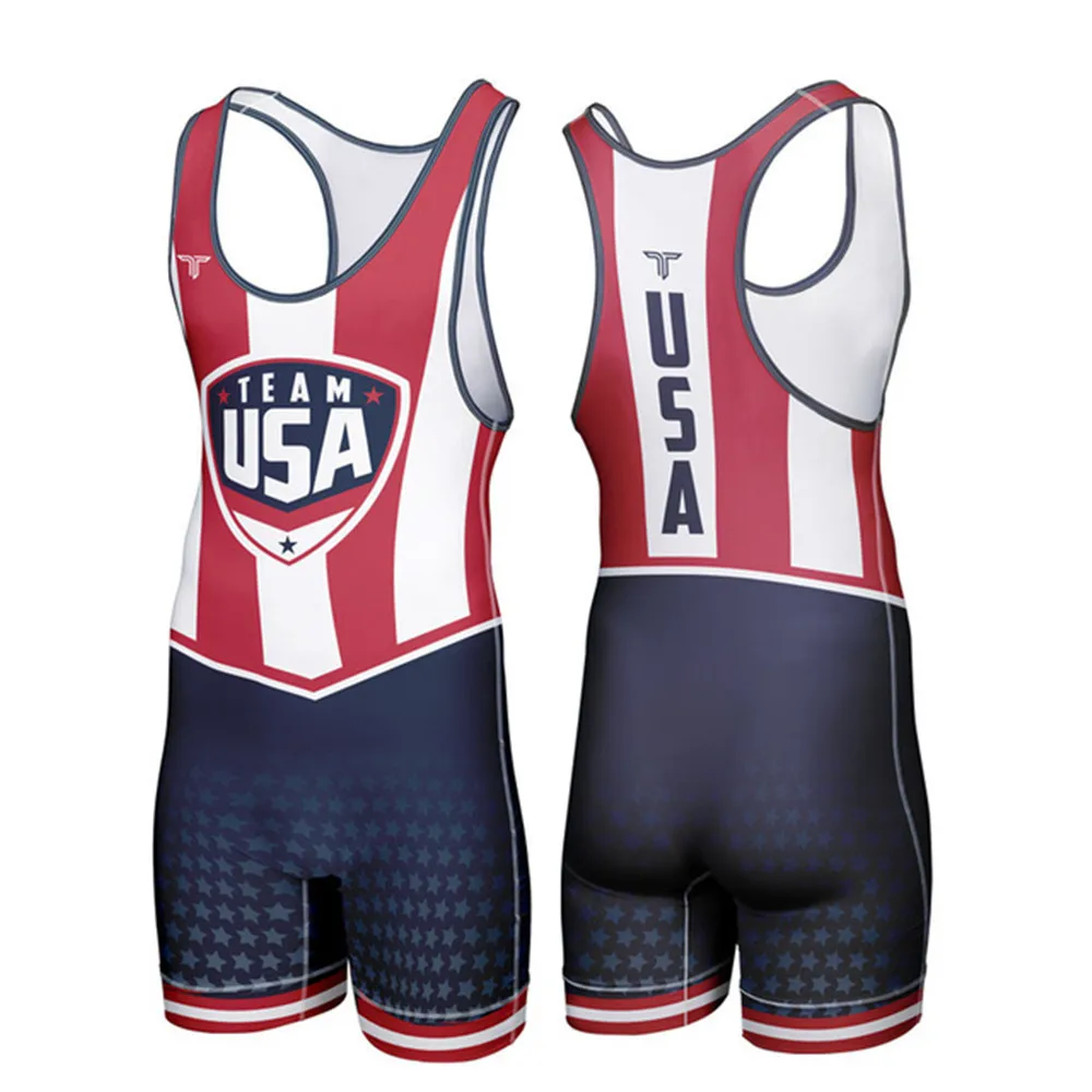 

Men Wrestler Fitness Wrestling Singlets International Jock One-piece Powerlifting Sport Clothing Sleeveless Singlets Jumpsuits