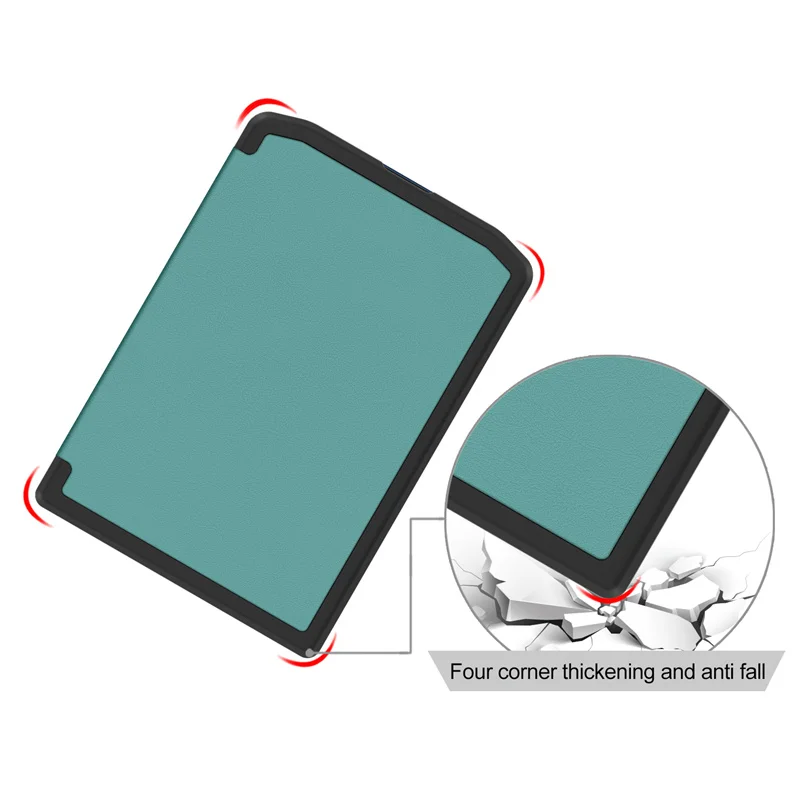 6 inch PU Leather Hard PC Back Smart Cover Ereader Case for Pocketbook Verse Pro 629 634 PB629
