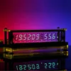 Analog IV18 Transparent Base VFD Screen Clock Retro Glow Tube Clock With Temperature Humidity Display Ornaments Birthday Gift 1