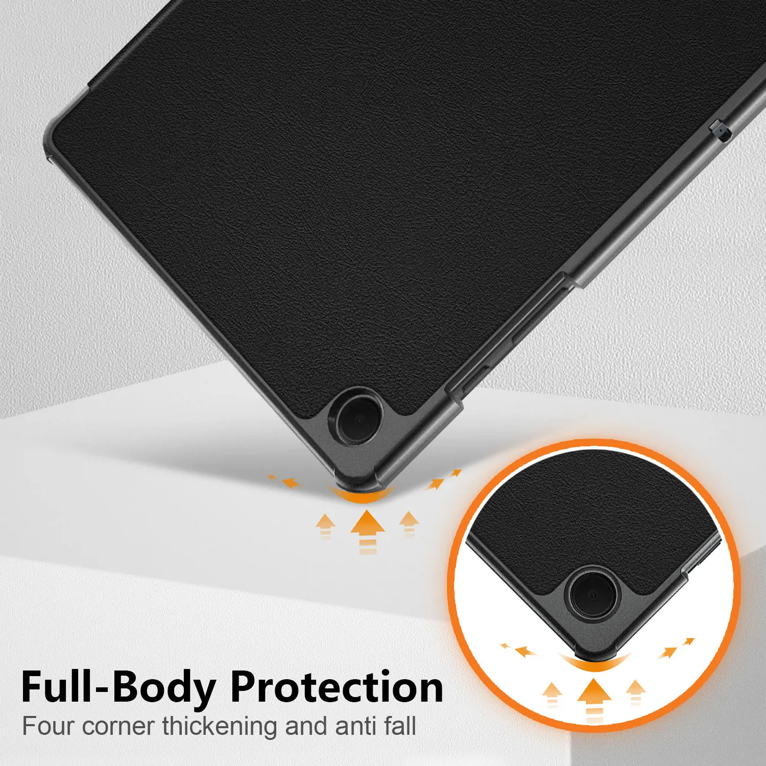 Tablet PC Case Compatible With Samsung Galaxy Tab A9 Plus Case 11inch  Tri-Fold Smart Tablet Case,Hard PC Back Shell Slim Case Multi- Viewing  Angles