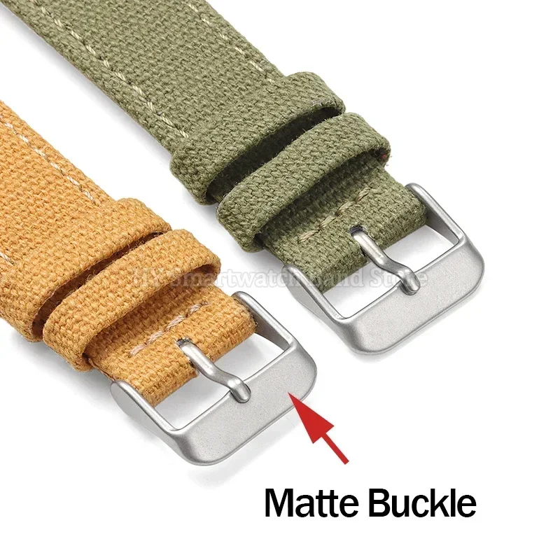 Premium Nylon Quick Release Watch Strap – 20mm/22mm Replacement Wrist Band in Classic Weave Design
