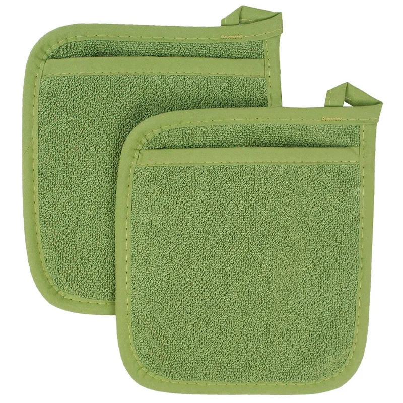 2 PCS Baking Gloves Anti-scalding Microwave Oven Terry gloves Collection Kitchen Accessories Cloth Potholder