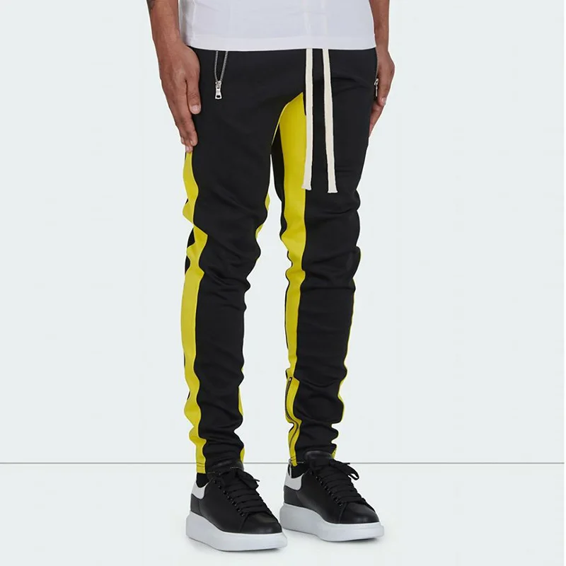 

Men's Fashion Patchwork Fitness Sports Casual Pants Gym Running Training Track Pants Jogging Sweatpants Hip Hop Trousers for Man