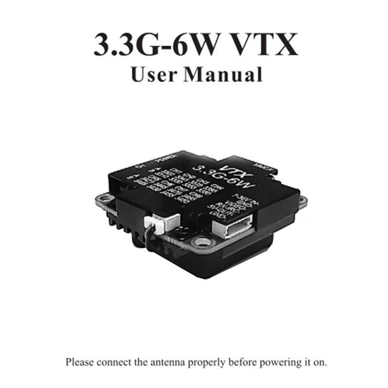3.3G 6W VTX 6000mW 16CH FPV 비디오 송신기 장거리 FPV 레이싱 드론 프레임-A86Z용 무선 송신기 모듈