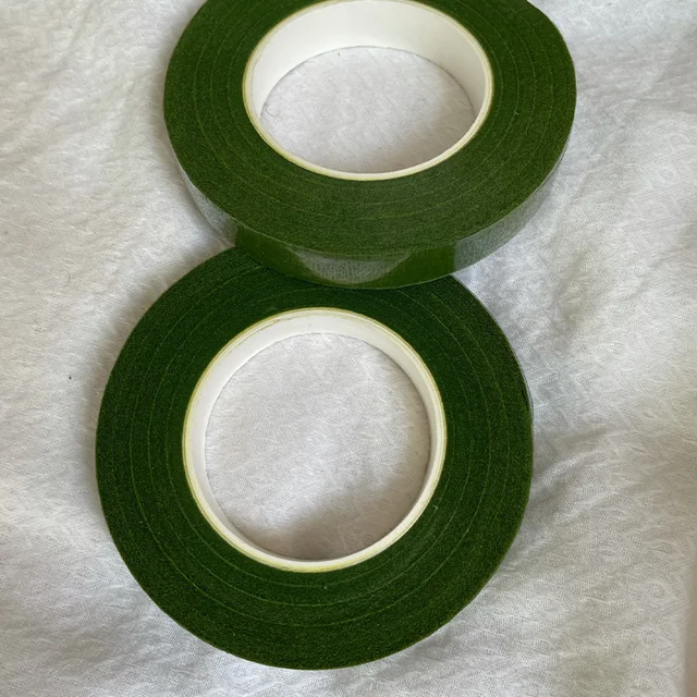 30 M Virágszalagok Önfagás Zöld Papír Szalag Oltó Film Virágos Szár A Koszorú Koszorúkhoz Diy Kézműves Mesterséges Selyemvirág - Image 2