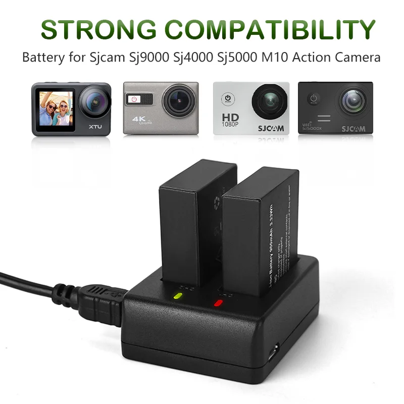 Rechargeable Sports Action Camera Battery For SJ5000 SJ6000 For SJCAM Sport DV Camera Bateria + Charger FOR SJCAM SJ4000 3.7V rechargeable battery,camera battery,camera battery charger,action camera battery,rechargeable battery charger