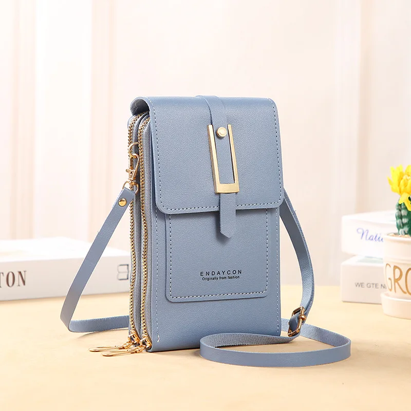 Elegant Women's Crossbody Soft Leather Handbag – Stylish Touch Screen Purse and Wallet
