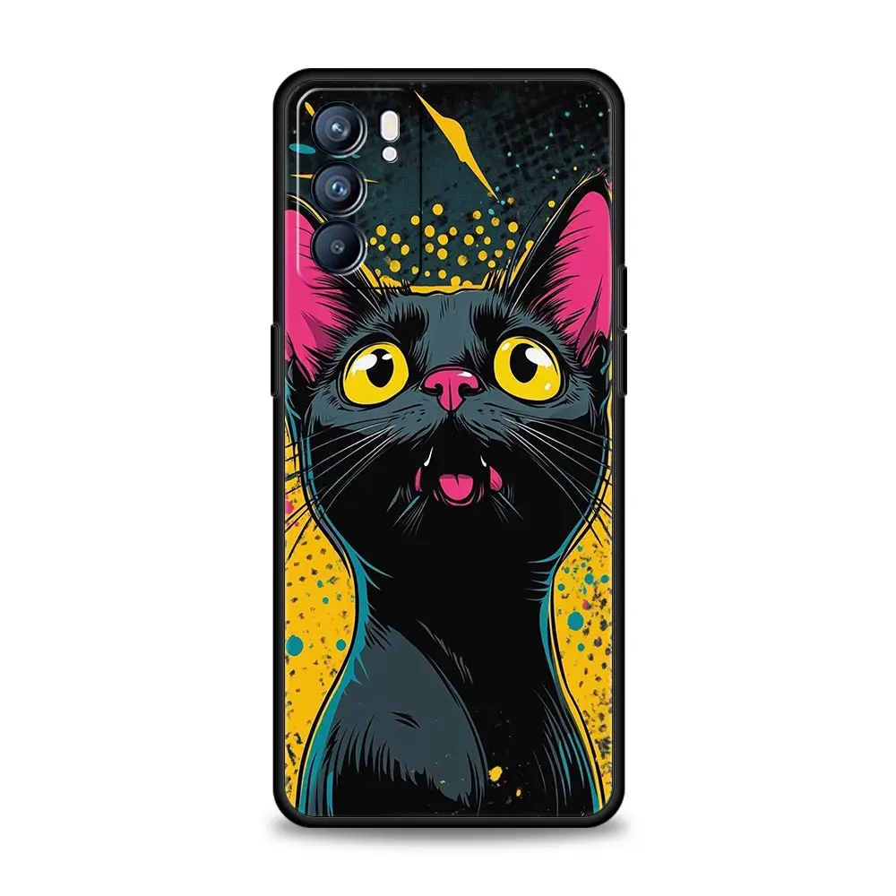 Adorable Cartoon Cat Phone Case Cover