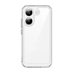 Durable TPU Border & Acrylic Back Protective Case for Redmi Turbo 5 Max (Clear)