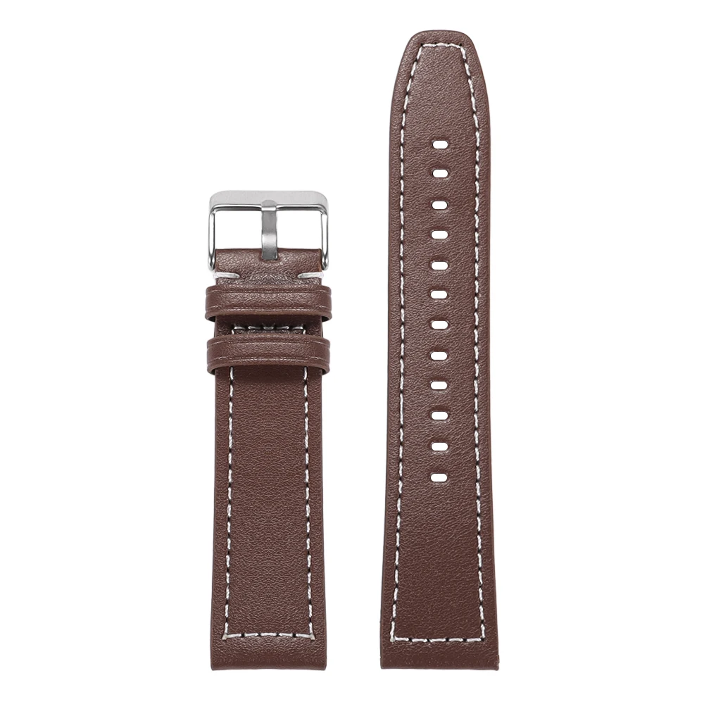 Premium Leather Watchband - Soft Replacement Wrist Strap (22/20mm)