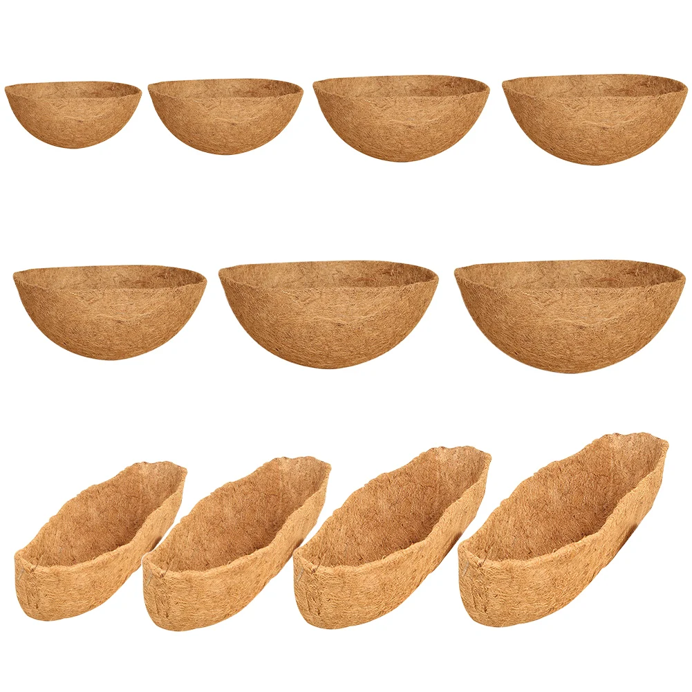1PCS Round Hanging Basket Coco Liner Coconut Fiber Replacement Flower Basket Garden Supplies Basket Liners