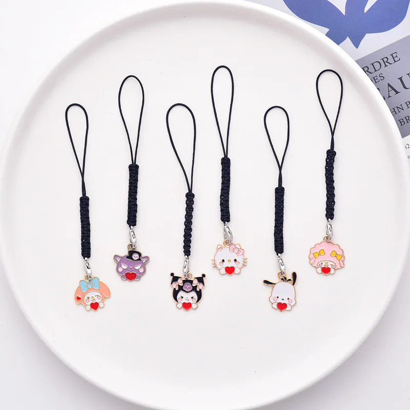 

Sanrio HelloKitty Lifting Rope Action Anime Figures Mymelody Cinnamoroll Pochacco Cute Cartoon Doll Toys Keyring Pendant Gifts