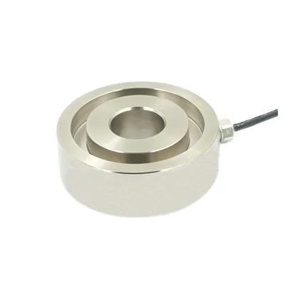 Through hole style Low Profile Through-Hole Bolt Cell washer transducer Donut Load Cells zhky2050a 5nm 100n m 200nm 500nm dynamic load cell shaft rotation sensor torque transducer dynamic rotary torque sensor