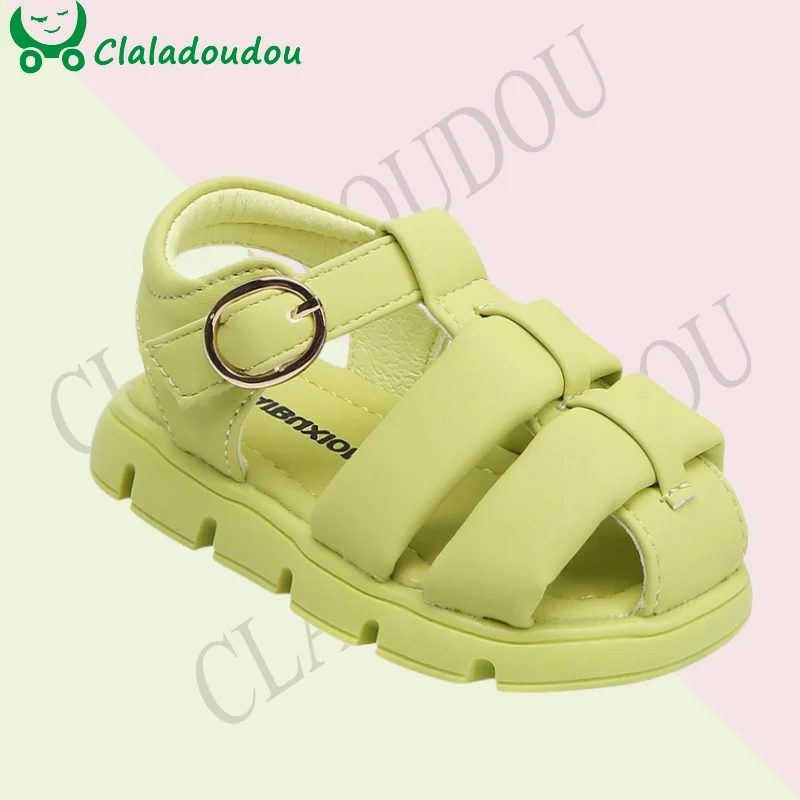 

11-16cm Brand Sandals For Kids Girls Boys,Solid Soft Closed Toe Beach Sandal For 0-3Years Kids,Strap Fashion Gladiator Sandal