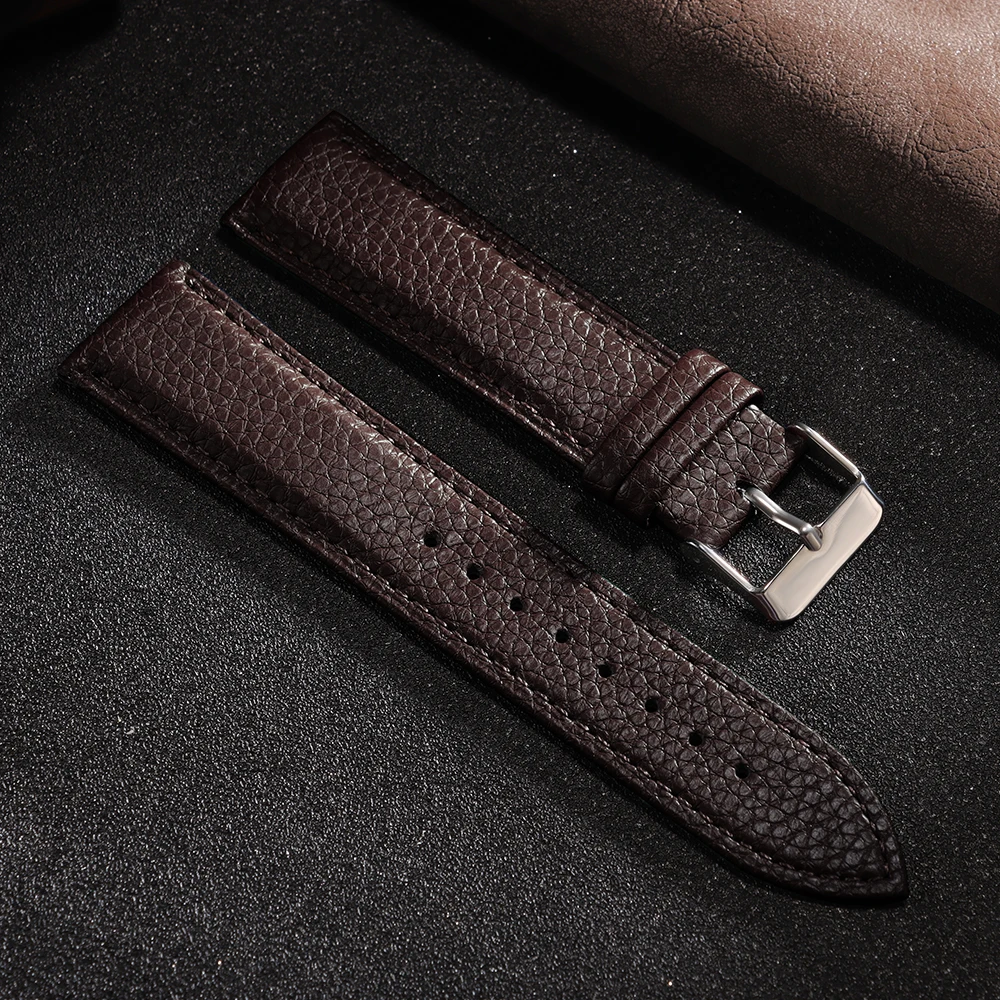 Lychee Pattern Leather Watchstrap - Universal Sizes