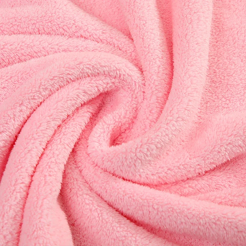 Coral Fleece Hooded Baby Towel Bathrobe for Newborns