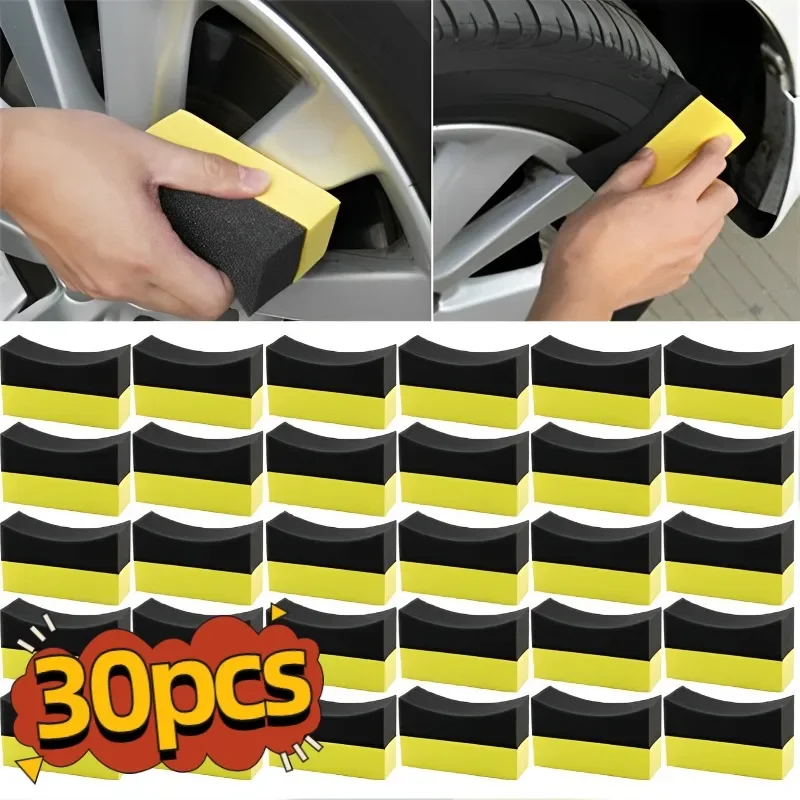 Car Tire Cleaning Sponge Tool with U Shaped Design