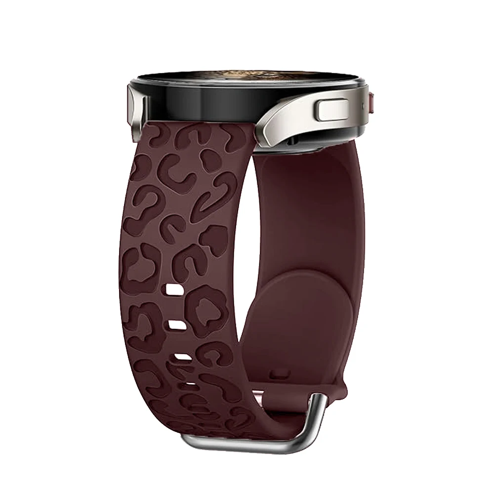 Leopard Engraved Silicone Wristband Bracelet