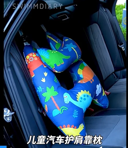 1PC Car Pillow for Adults & Kids Breathable Cotton Washable Travel Neck Pillow Cushion Support for Sleeping Baby Seat Headrest