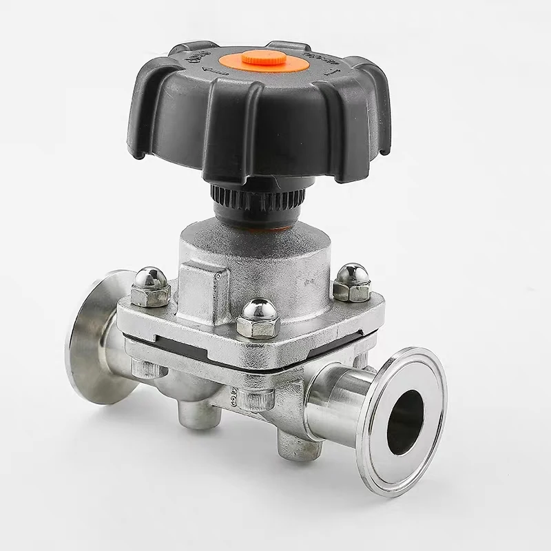 

Sanitary Stainless Steel 316L Tri-Clamp OD 10.8/12.7/19/20mm Quick Install Diaphragm Valve 25/32/38/51mm