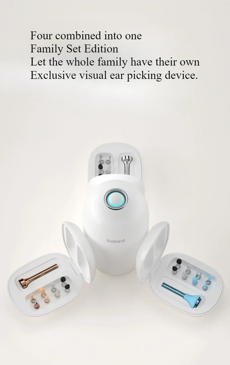 Intelligent visual ear scoop, glowing ear scoop, children's electric toothbrush cleaning set, scoop