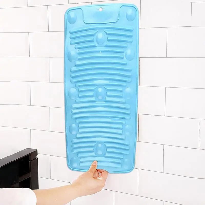 Washing Board Portable Household Non-Slip Silicone Washboard Lazy Personal Laundry Socks Small Washboard Laundry Mat Universal