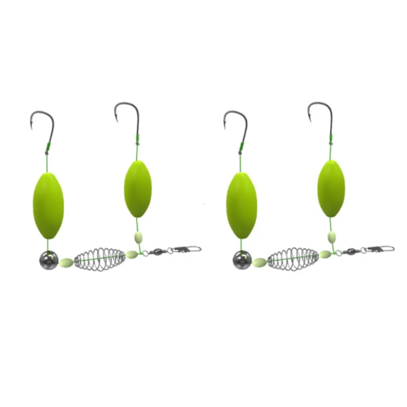 Double hook hair rig anti-fond pour pêche carpe - Montage suspension prêt à l'emploi carp fishing