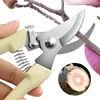 2Pcs Garden Scissors Pruner Fruit Tree Pruning Shears Hand Gardening Grafting Tool Powerful Trimmer Applied to Flowers Branches 5