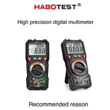 

Habotest HT118 Professional High Precise 6000counts 1000V AC DC Digital Multimeter Duty Multimetro Voltage Meter
