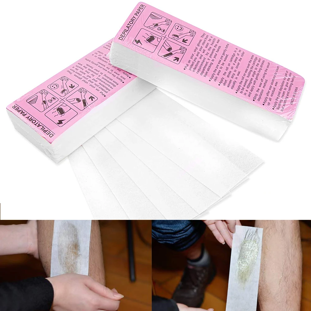 50/80/100Pcs Wax Band Hair Removal Depilation Strips Nonwoven Cloth Body Leg Arm Eyebrow Hair Remove Wax Paper Rolls Beauty Tool depilatory wax strips,hair removal wax,hair removal wax paper