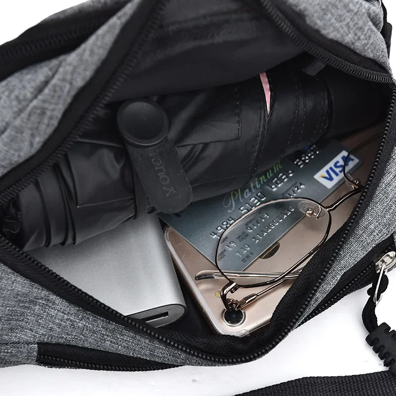 Men's Bags Waist Packs Large-capacity Adjustable Shoulder Bag Outdoor Sports Bags Male Female Fanny Pack Pouch Coin Phone